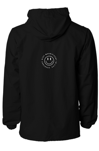 Water-Resistant Hooded Windbreaker
