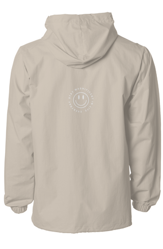 Water-Resistant Hooded Windbreaker