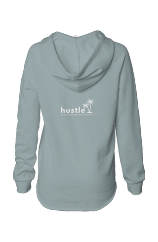 Womens Lightweight Wash Hooded Sweatshirt