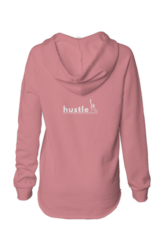 Womens Lightweight Wash Hooded Sweatshirt