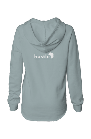 Womens Lightweight Wash Hooded Sweatshirt