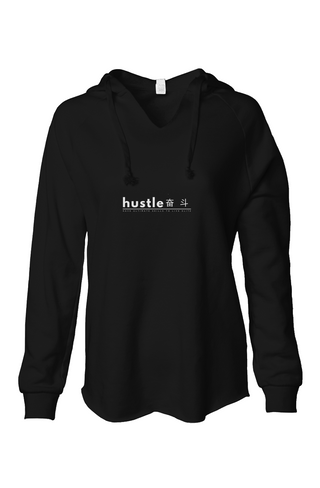 Womens Lightweight Wash Hooded Sweatshirt