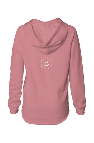 Womens Lightweight Wash Hooded Sweatshirt