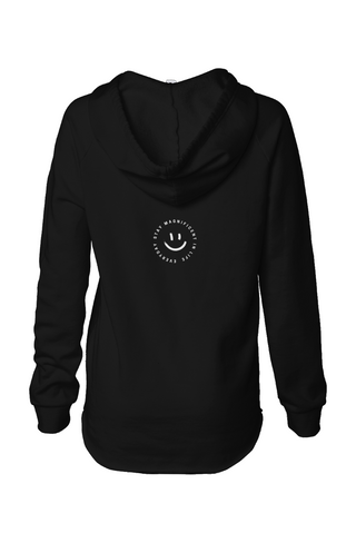 Womens Lightweight Wash Hooded Sweatshirt