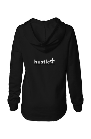 Womens Lightweight Wash Hooded Sweatshirt