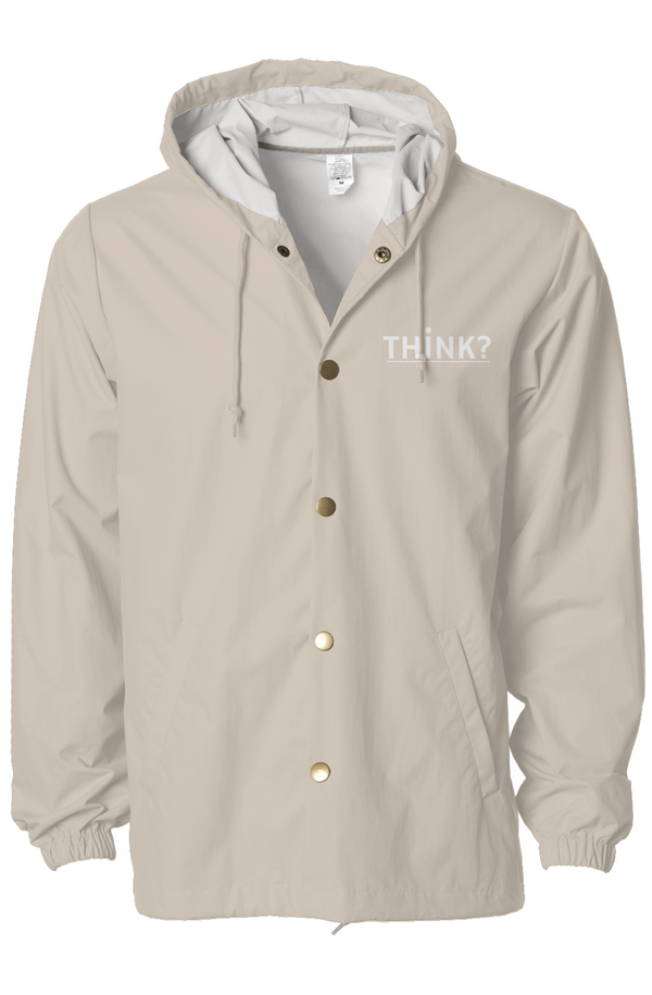 Water-Resistant Hooded Windbreaker