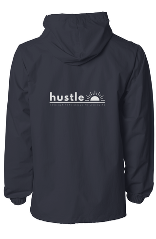 Water-Resistant Hooded Windbreaker