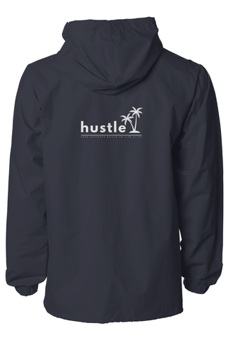 Water-Resistant Hooded Windbreaker