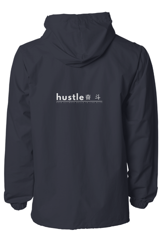 Water-Resistant Hooded Windbreaker