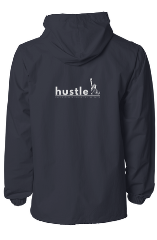 Water-Resistant Hooded Windbreaker