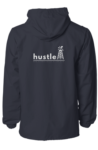Water-Resistant Hooded Windbreaker