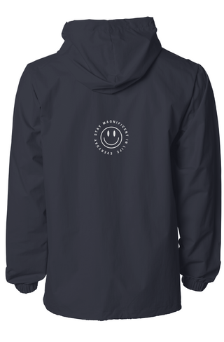 Water-Resistant Hooded Windbreaker