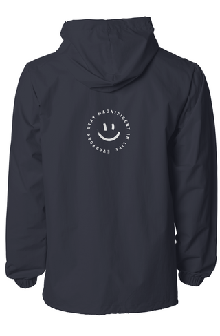 Water-Resistant Hooded Windbreaker