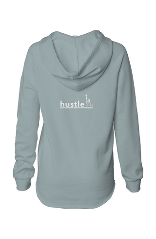 Womens Lightweight  Wash Hooded Sweatshirt