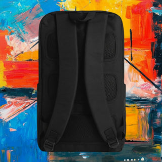 My Store H2Elite recycled black backpack featuring padded shoulder straps and mesh back panel for everyday comfort.